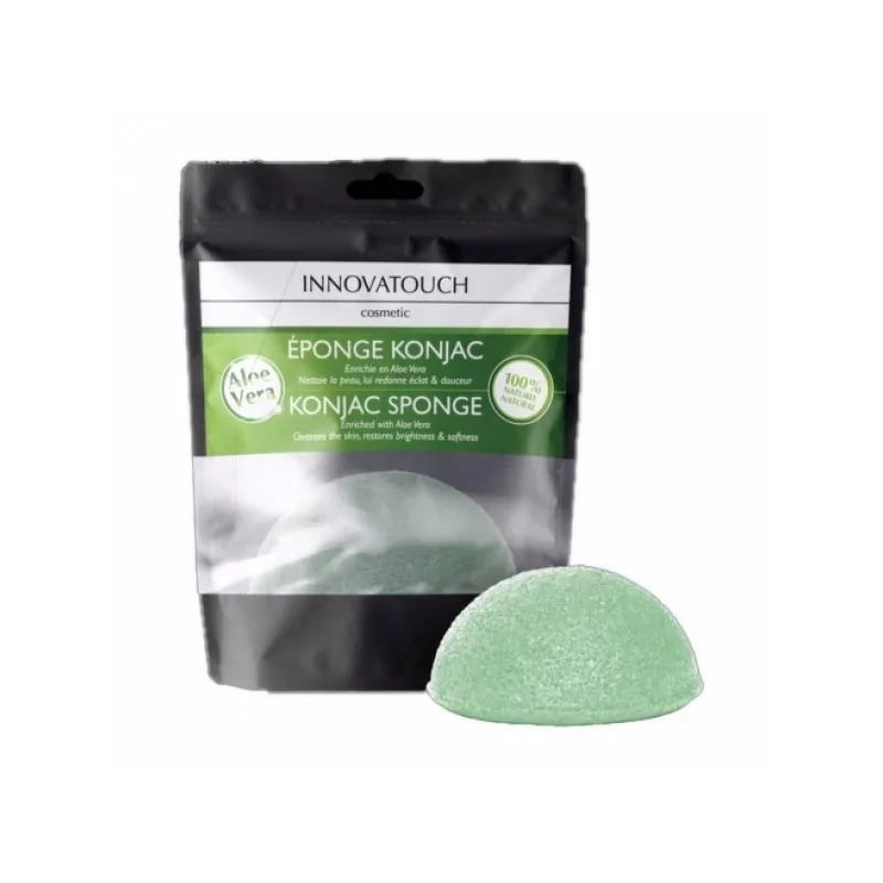 INNOVATOUCH ÉPONGE KONJAC ENRICHIE EN ALOE VERA