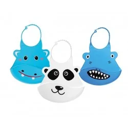 NUBY Bavoir en silicone...