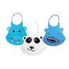 NUBY Bavoir en silicone décor animaux avec poche-3m+ ID4398