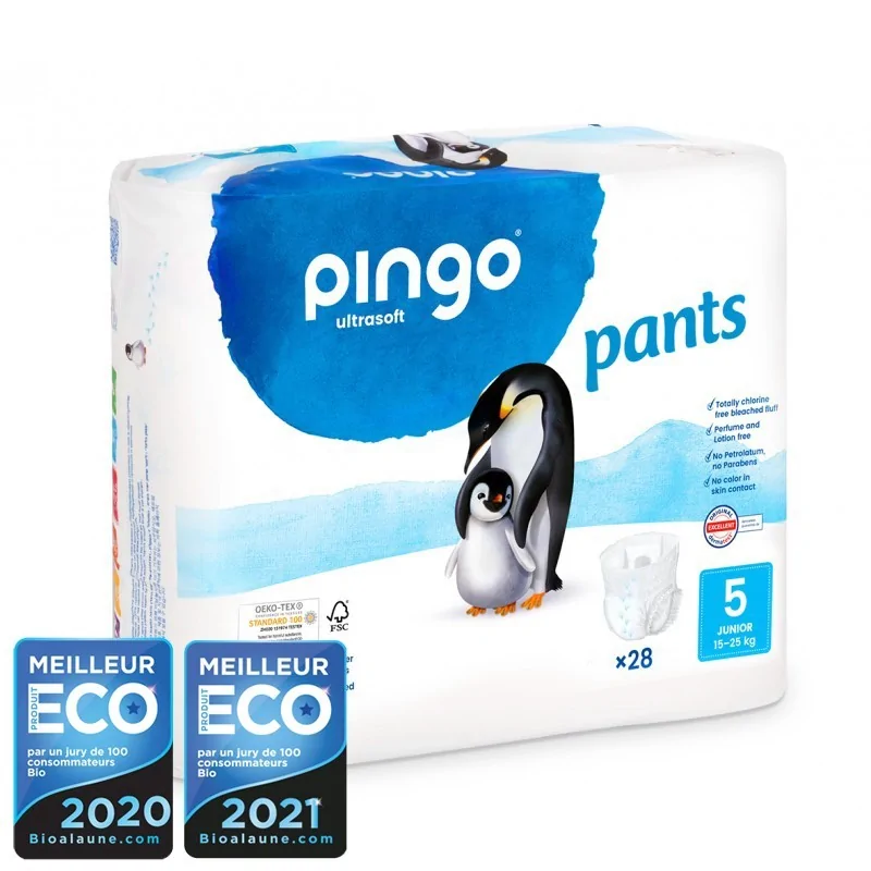 Pingo Pants Culottes d’apprentissage Junior Taille 5 (11-25kg) Sachet de 28 culottes