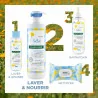 Klorane - Lait de toilette sans rinçage au Calendula apaisant - Bébé - Peau normale à sèche 500 ml
