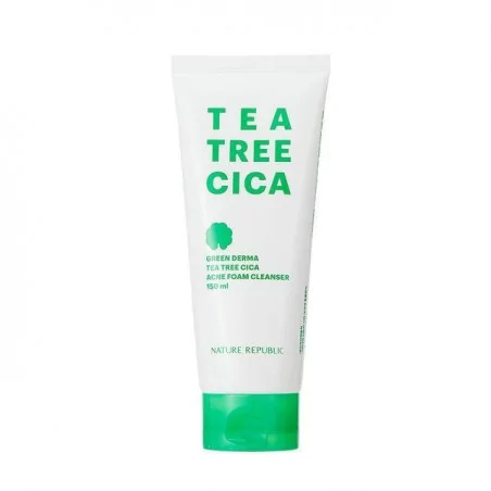 nature republic Green Derma Tea Tree Cica ACNE Foam Cleanser 150 ml
