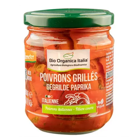 BIO ORGANICA POIVRONS GRILLÉS À L'HUILE DEMETER 190G