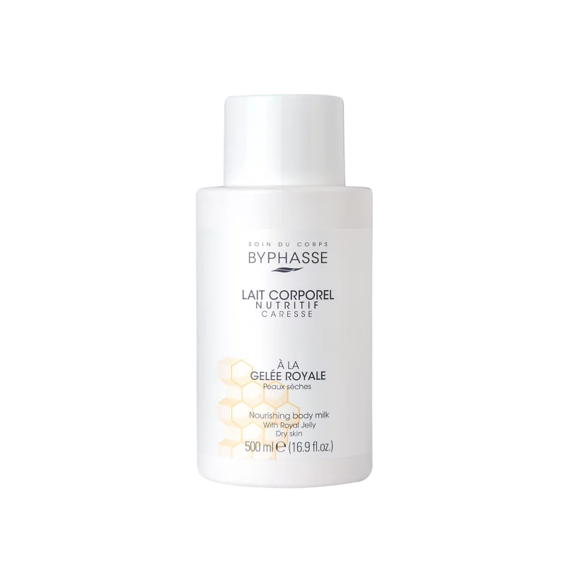 BYPHASSE LAIT CORPS NOURRISSANT 500ML A LA GELÉE ROYALE PEAU SÈCHE