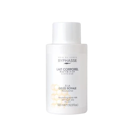 BYPHASSE LAIT CORPS NOURRISSANT 500ML A LA GELÉE ROYALE PEAU SÈCHE