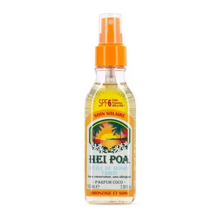 Hei poa huile sèche au monoï-spf 6- parfum coco 100ml